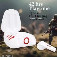 Tunifi TANK AI Calling Air buds Neckband TWS Earbuds ASAP Charge Headphone Bluetooth Headset (White, True Wireless)