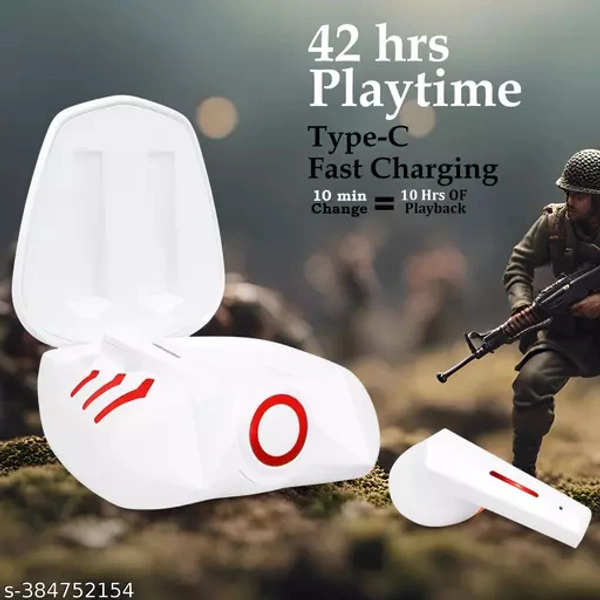 Tunifi TANK AI Calling Air buds Neckband TWS Earbuds ASAP Charge Headphone Bluetooth Headset (White, True Wireless)