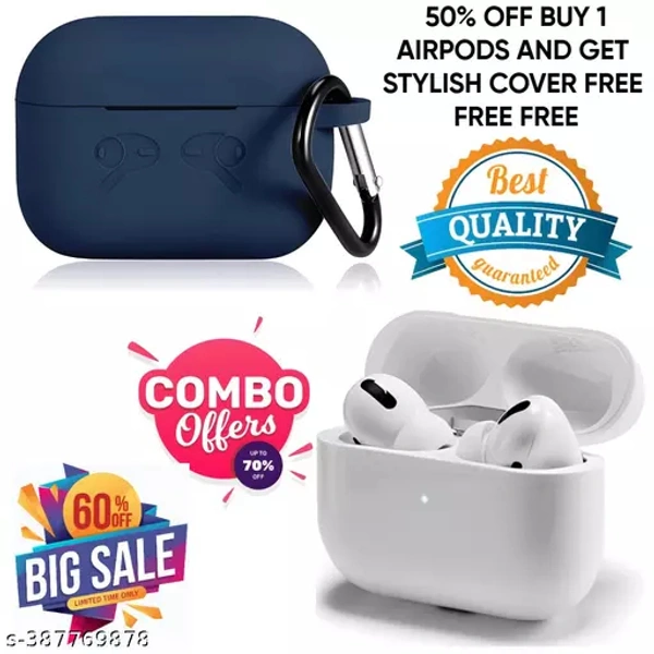 Ultrapod True Wireless Bluetooth Headphone with 2-3 Hrs Playtime, Transparent Design & Compatible for all Smartphones (white)
