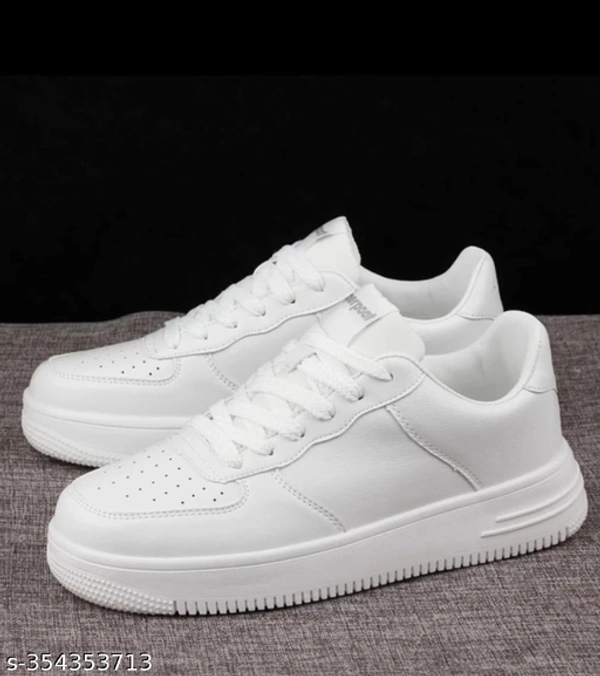 Multi Colour Casual|Lightweight|Comfort|Outdoor|Running Shoes For Men Sneakers For Men - White, 6