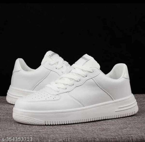 Multi Colour Casual|Lightweight|Comfort|Outdoor|Running Shoes For Men Sneakers For Men - White, 7