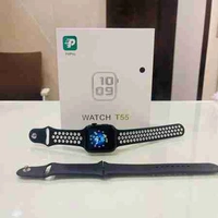 T55 Watch Smart Watch Free Stap Black