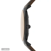 Stylish Analog Watch For Boys And Men With Leather Stap Coffee Colour 