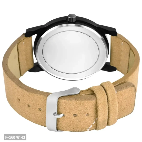 Unique Analog Design Watch For School Boys And Mens With Leather Stap