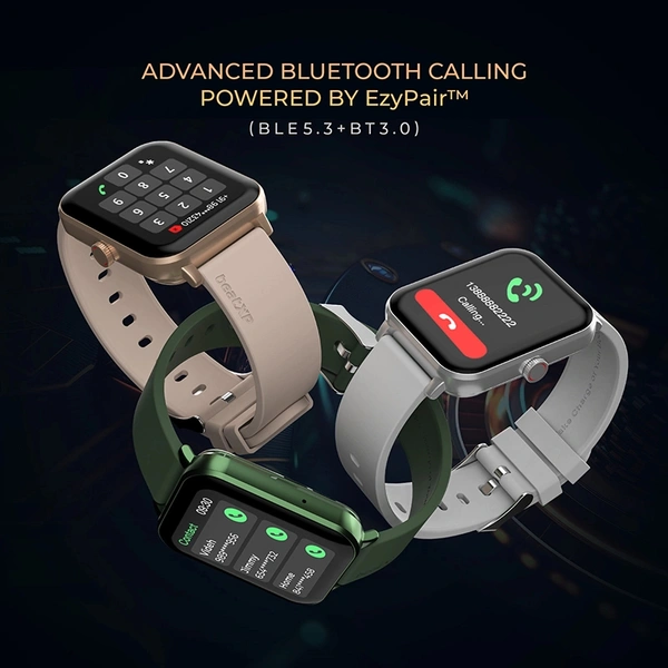 Boat Marv Ace Smartwatch with 1.85” HD Display, Bluetooth Calling and Always On Display-Black - Black, Free Size