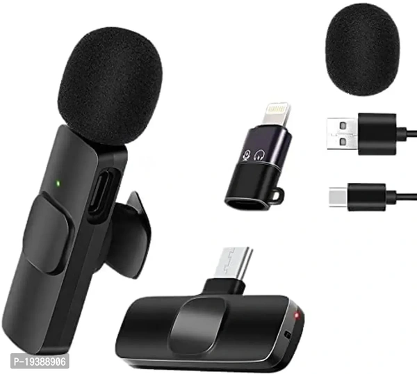 Bluetooth Microphone Support For All Devices With Ultra Crystal Clear Sound Recording Upto 10m Contacting Support 