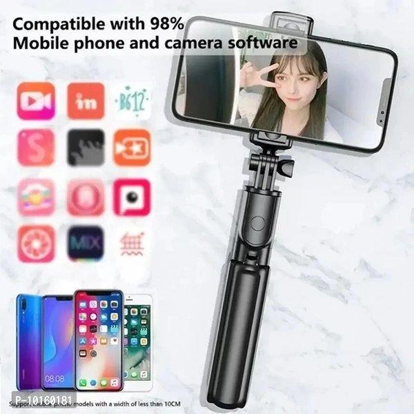 Mobile Tripod With Bluetooth Remote Best Mobile Stand For Recording Video 