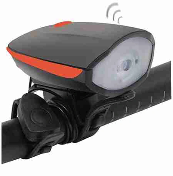 2 In 1 Cycle Headlight Bulb Ip X53 Rating With Horn And Inbuilt 120db 