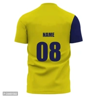 Yellow Polyester Jersey For Boys You Can Print Your Own Name And Number And Your Team Name On It - Gold, L
