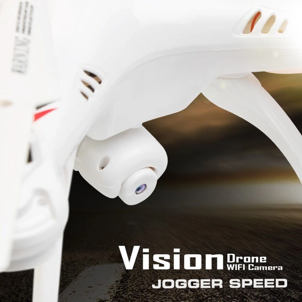Vision Drone With Wifi Camera & Rc App Control In White Color 4k Camera 