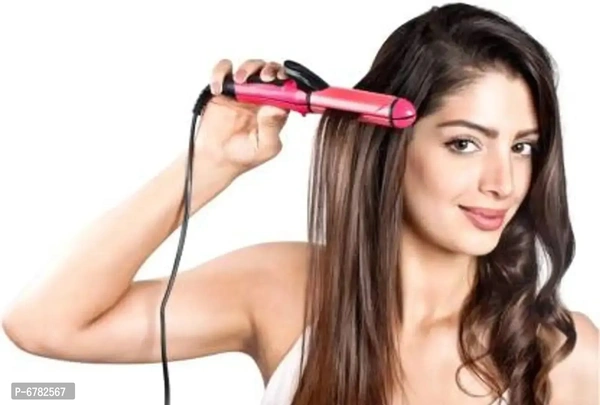 Nova Professional 2 In 1 Hair Straightener For Girls Smooth Hair Straightener 