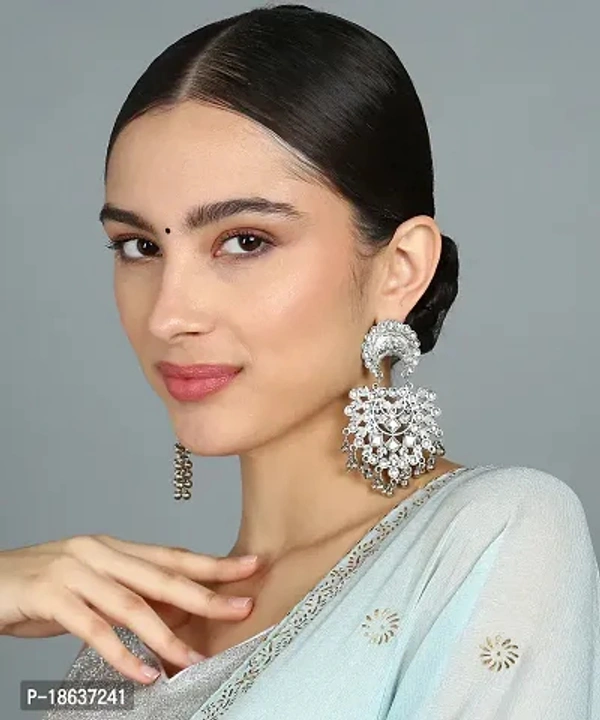 German Silver Drop Earrings Earrings For Women Pack of 4