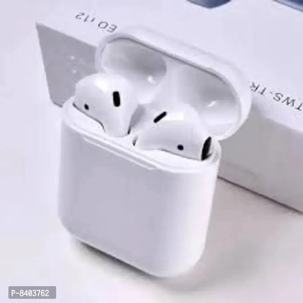 I12 Airpods 48 Hours Of Battery Backup White Airpods With Touch Controls Easy To Connect Bluetooth 5.1 With Lightning Cable