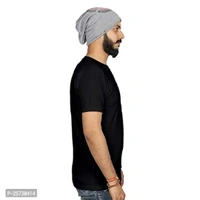 Black rounded t shirt for boys unstoppable round neck t shirt - Black, S