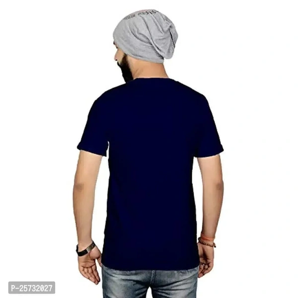 Blue rounded t shirt for boys unstoppable round neck t shirt - M