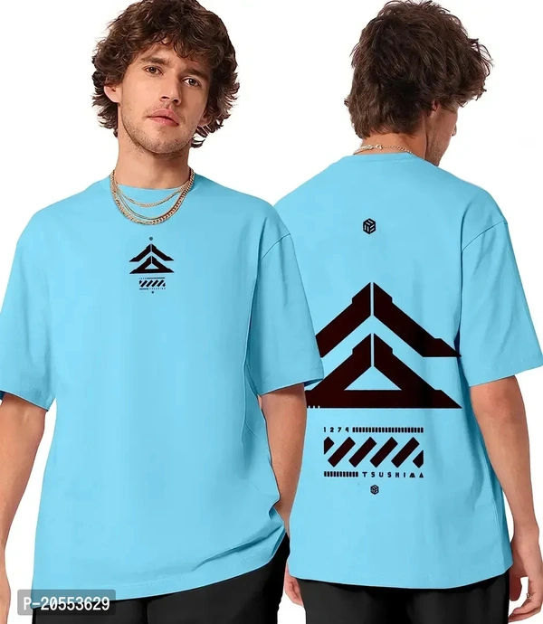 Blue Frankie Oversized Rounded Neck T-shirt For Mens And Boys - Shakespeare, Xl