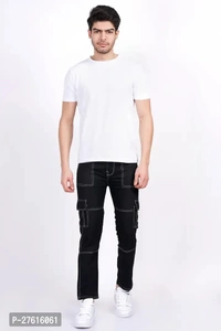 Boys Solid Colour Cotton Blend Stretch Pant  - 30