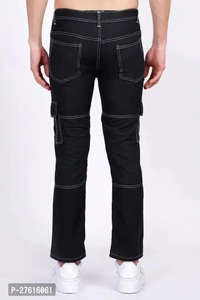 Boys Solid Colour Cotton Blend Stretch Pant  - 34