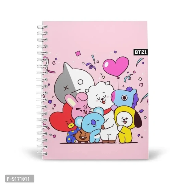 Cute Pink Spiral Notebook For School And College 