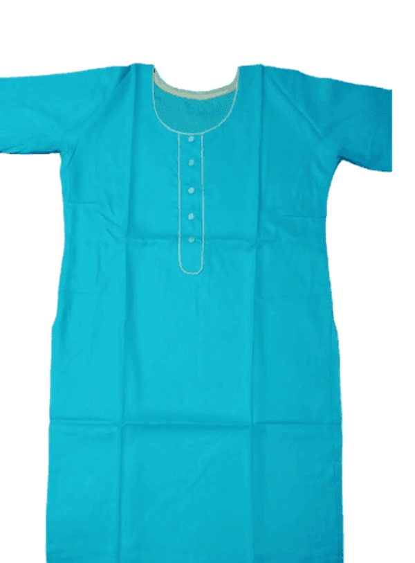 SWAPNA  GARMANTS Hand Made LEON KURTI  - XL, Bright Turquoise