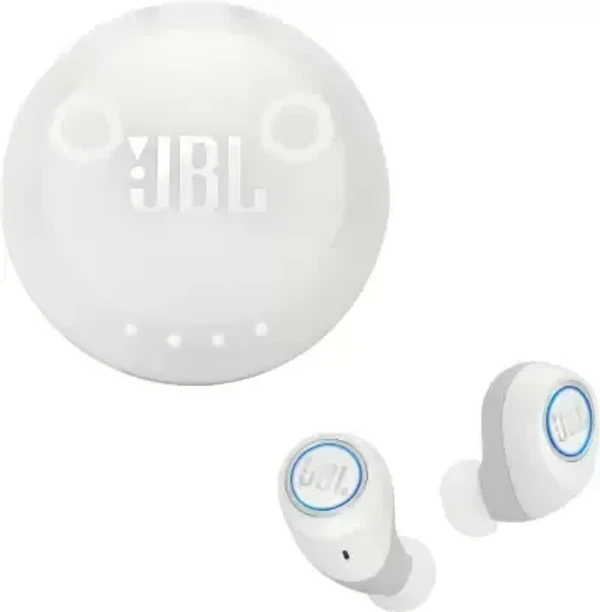 JBL FREEX True Wireless with IPX5 SplashProof Bluetooth Headset  - White, 1 Year