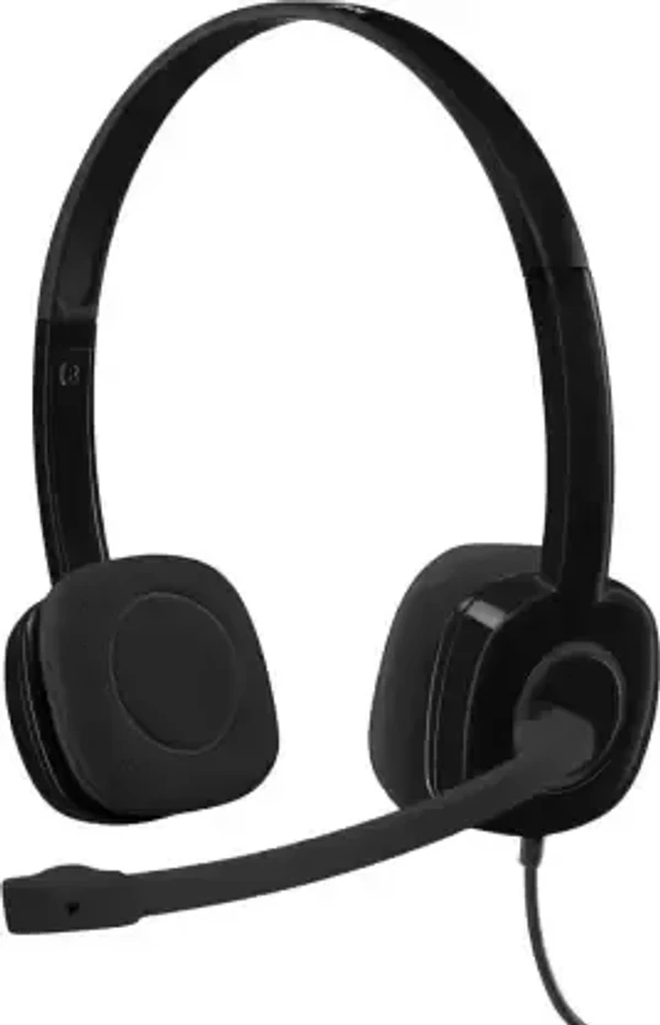 Logitech H-151 Wired Headset  (Black, On the Ear) - Black
