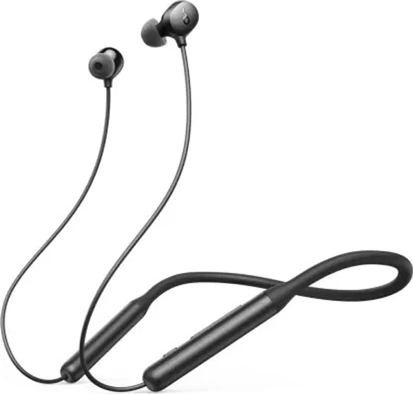 Soundcore by Anker R500 Fast charging neckband with 20 hours playtime Bluetooth Headset - Black, 1 Year