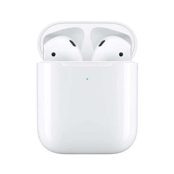 Apple AirPods with Wireless Charging Case (Open Box) - White, 1 Year