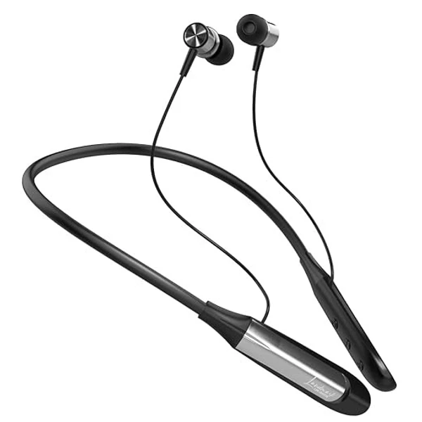 LANDMARK BH118 Play 3.0 in-Ear Bluetooth Neckband with Mic, 50Hrs Playtime, ASAP Charge, ENC Mic, 3 Voice Changer, BT v5.0, Smart Magnetic Buds, IPX4, Dual Pairing - Assorted, 6 Month