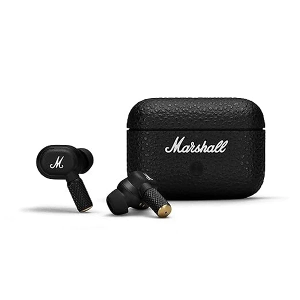 Marshall Motif II ANC - True Wireless Active Noise Cancelling Bluetooth Headphones, Earbuds, 30 Hours Playtime - Black