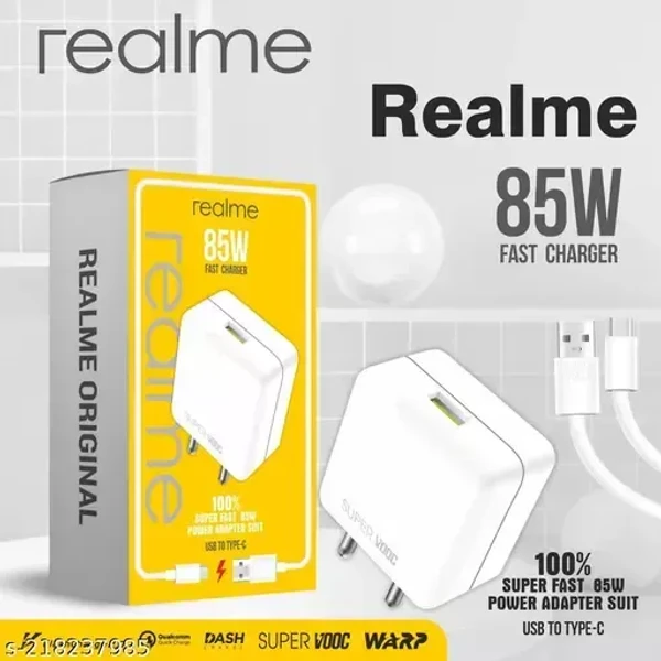  Realme 85W SUPERVOOC Charger - White