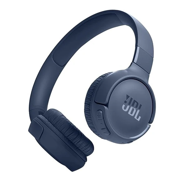 JBL Tune 520BT Wireless On Ear Headphones with Mic, Pure Bass Sound, Upto 57 Hrs Playtime, Speedcharge, Customizable Bass with Headphones App, Lightweight, Bluetooth 5.3 - Blue
