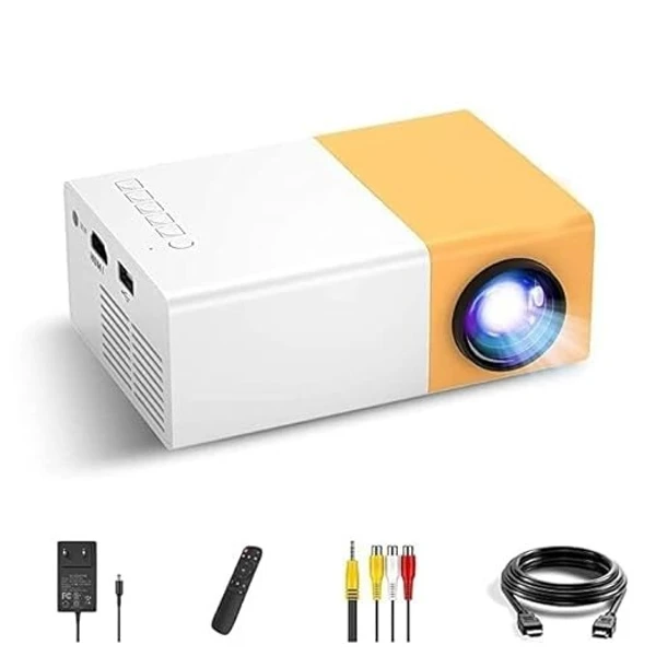 Portable Mini Home Theater LED Projector with Remote Controller, 3500 lm LED Corded Projector UC500 Support HDMI, AV, SD, USB Interfaces Projector (PR-01) - Multi