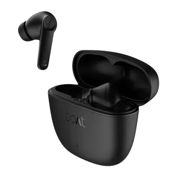 boAt Airdopes Atom 83 with 50Hrs Playback, Quad Mics ENx Technology & Beast Mode Bluetooth Headset - Black