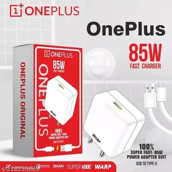 Oneplus 85W Warp Charger With Cable - White