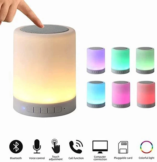 JK-671 Touch Night Lamp Portable Bluetooth Speaker