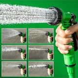 Hose Nozzle Water Spray Gun with Water Flow Control Valve Lever Spray for Gardening Watering Plants Wash Car Bike Lawn - Japanese Laurel