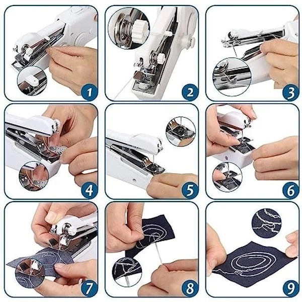 Handy Stitch Sewing Handheld Cordless Portable Sewing Machine for Home Mini Silai