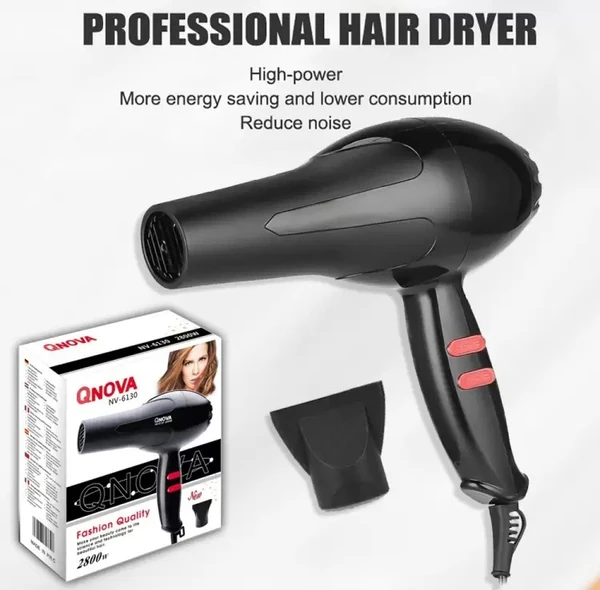 Nova NV-6130 for Silky Shine Hot and Natural AIR Hair Dryer - Red