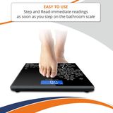 Digital Weight Machine for Home (180KG) - Print Design May Vary  - Black