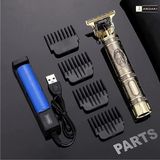 Hair Trimmer For Men, Professional Hair Clipper, Adjustable Blade Clipper, Hair Trimmer and Shaver For Men, Close Cut Precise Multi Grooming Kit, Face, Head and Body Trimmer (Fast Charging) - Gold