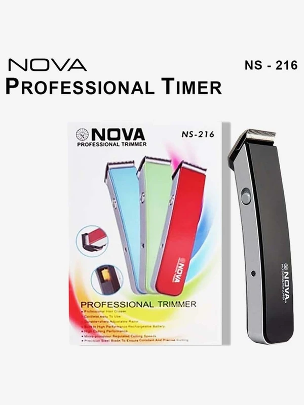 Nova NS - 216 Beard Trimmer for Men Rechargeable Cordless (Pack of 1) - Assorted