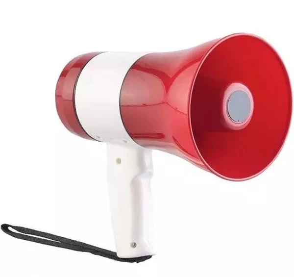 75 Watts Handheld Dynamic Megaphone Outdoor, Indoor PA System Talk/Record/Play/Music/Siren - Red