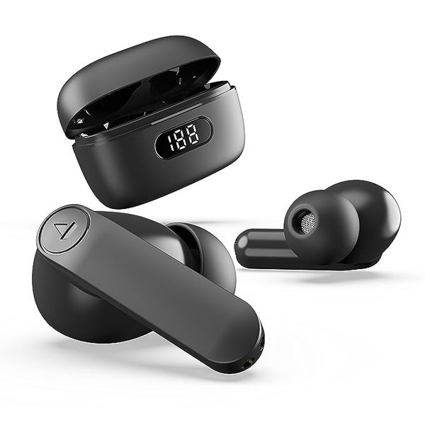 boAt Airdopes 121 Pro True Wireless Earbuds Signature Sound,Quad Mic Enx,Low Latency Mode for Gaming,50H Playtime,Iwp,Ipx4,Battery Indicator Screen - Blue Gem