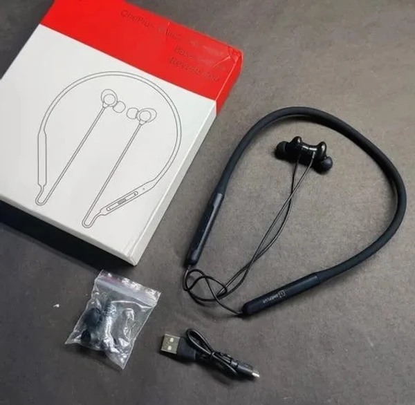 OnePlus Bullets Wireless Z in-Ear Bluetooth Earphones with Mic (Black) China Packing - Black