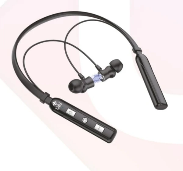 U&I ELECTRO SERIES | UiNB-8262 Bluetooth Neckband With Magnetic On/Off Function - Lavender Rose, 6 Month