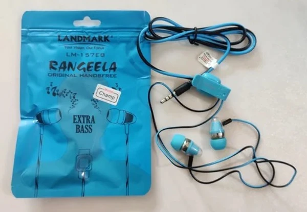 Landmark Rangeela Extra Bass Earphones - Red