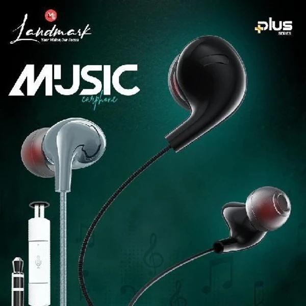 Landmark LM 277EB Earphones With Mic - White