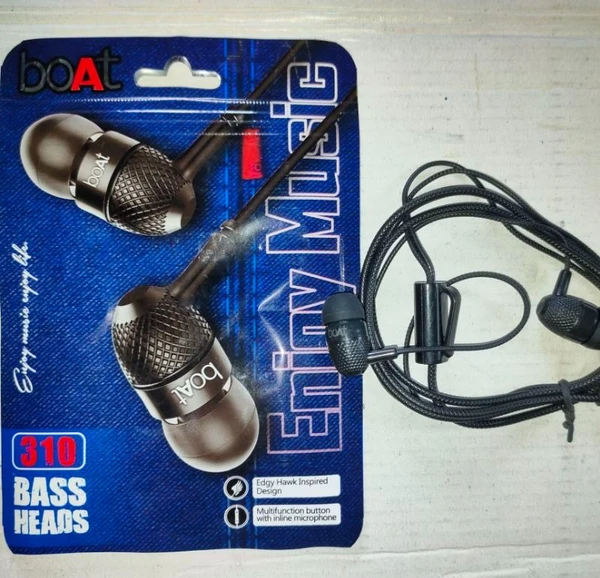 boAt 310 Bass Head Low Price Earphones With Mic - Black