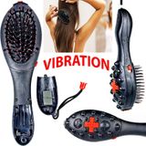 Saimax plus Magnetic vibrating Hair massage / Hair massage comb Acupressure Head Hair Brush Massager - Black